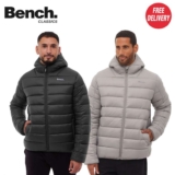 Bench Afflor Mens Puffer Jacket Dark Grey (M,XL,XXL) Circular Grey (L) w/code