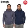 Bench Braxton Mens Zip Hoodie (Grey / Navy) W/Code