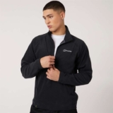 Berghaus Mens Arnside Half Zip Fleece Black – Size Large Only