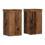 Berkfield Home Plant Stands 2 Pcs Old Wood 10x10x18 Cm Engineered Wood