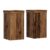 Berkfield Home Plant Stands 2 Pcs Old Wood 10x10x18 Cm Engineered Wood