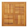 Berkfield Home Table Top 80x80x2.2 Cm Square Solid Wood Acacia
