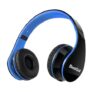 BestGot Kids Headphones with Mic, Wired, Detachable 3.5mm Cable (Black/Blue)