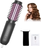 Bestauty Cordless Hair Curler Brush, 40mm 3 in 1 Cordless Hot Brush with 4 Temperatures, 7000 mAh USB Rechargeable Cordless Curling Brush with Negative Ion, for Curly/Straight/Volumising Styles, Gray
