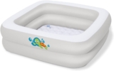 Bestway Inflatable Baby Bath Tub, Portable and Lightweight for Home and Travel, Inflatable Soft Floor, White