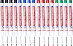 BetterJonny 16Pcs Deep Hole Marker Pens, 20mm Long Head Deep Hole Marker Carpenters Pen,Hole Marker Tool for Architect Carpenter Permanent Marking of Hard to Reach Areas 4 Color(Black Blue Red Green)