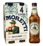 Birra Moretti Birra Sale Di Mare 4.8% ABV Premium Unfiltered Lager Beer Bottle 4x330ml – Instore Swanley
