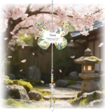 Birthday Gifts for Nana, Butterfly Crystal Suncatcher Hanging Ornament, Crystal Suncatcher Nana Gifts, Presents for Nana or Thank You Presents for Grandma from Granddaughter or Grandson