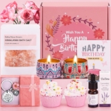 Birthday Pamper Gifts for Women, Happy Birthday Hampers Gift Box for Her, Female Relaxation Self Care Package Birthday Presents for Women Best Friends, Mum, Sister, Auntie, Birthday Basket Gift Ideas
