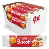 Biscoff Sandwich Biscuits With Vanilla Cream Filling – 15 Sandwich Biscuits Per Pack – 9x150g