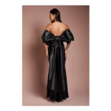 Black Coast Oversized Bow Shawl