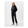 Black Cuffed Logo Fleece Joggers