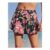 Black Floral Swim Skirt Bikini Bottoms (Size 26&28)