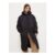 Black Hooded Long-Sleeve Quilted Changing Robe