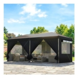 Black OUTSUNNY 3x6m Pop up Gazebo UPF50 Tent