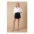Black Oasis Glitter Detail Velvet Mini Skirt