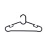 Black Plastic Hangers, Pack of 40