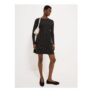 Black Polka Dot Long Sleeve Mini Dress