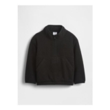 Black Sherpa Half-Zip Pullover Sweatshirt (6mths-5yrs)