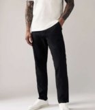 Black Slim Fit Stretch Chinos Trousers (Sizes 28-38) Free – C&C