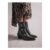 Black Tabitha Simmons Buckle Jenna Leather Ankle Boots