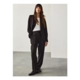 Black Tailored Tapered Trousers