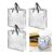 Black Vogrex 3x Dimpa Storage Clear Reusable Heavy-Duty Laundry Bags