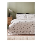 Black & White Heart Duvet Set – Single