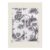 Black & White Monkey Print Guest Hand Towels – Set of 2