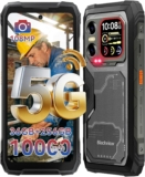 Blackview Xplore X1 Rugged Smartphone 5G, 108MP50MP20MP Night Vision Android 15 Rugged Phone Unlocked, 10000mAh 55W, 6.78 2.4K 2.01 Dual-Screen, 36GB 256GB, IP69K/NFC/Glove Mode Waterproof Phone