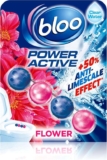 Bloo Power Active Toilet Rim Block Fresh Flowers, with Anti-Limescale, Cleaning Foam – Single Pack of Rimblocks – 90p / 85p S&S