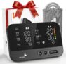 Blood Pressure Monitors for Home Use, Dual-Screen Automatic Blood Pressure Machine, One-Touch Automatic Measurement, 2 Users, Voice & Mute, LED Display Screen, Birthday Gifts for Family