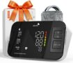 Blood Pressure Monitors for Home Use, Rechargeable Upper Arm Blood Pressure Machine with Voice Switch, 22-42cm Wide Cuff, 2-User Memory & LED Display, Portable BP Monitor, Birthday Gifts for Family