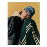 Blue Denim Brooklyn Slogan Embroidered Cap