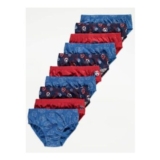 Blue Football Briefs 10 Pack