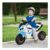 Blue HOMCOM Kids Ride-on Police Bike, 3-Wheel, Music, 18-36 Months