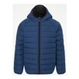 Blue Lightweight Padded Hooded Jacket