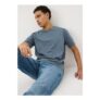 Blue Textured T-Shirt