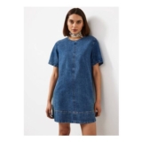 Blue Washed Denim T-Shirt Dress