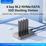 Blueendless DB2804SNA 4 Bay NVMe/SATA SSD Docking Station ( USB3.1Gen2 / M2 Form Factor / USB-C )Shenzhen Blueendless Co., Ltd.
