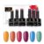 Bluesky Gel Nail Polish Set, Summer 2021 Collection, Orange, Pink, Purple, Blue, Green, 6 x 10 ml