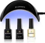 Bluesky Gel Nail Polish Starter Kit with Professional 24W Uv Led Lamp, Top & Base Coat Set 5Ml, Cuticle Oil 5Ml