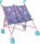 Bluey Buddy Buggy Stroller Childrens Double Buddy Buggy Pram In Bluey Print Double Toy Pram for Kids with Umbrella Fold, Lightweight & Portable Pushchair for Baby Dolls Ages 2