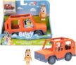 Bluey Heeler Family Road Trip 4WD Vehicle, Includes Articulated Chilli Figure, With Open Roof To Easily Fit 4 Figures Inside, Ideal for all 2.5 Inch Figures (Sold Separately)