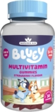 Bluey Kids Multivitamin Gummies – 14 Essential Vitamins & Minerals to Support Growing Bodies, Immunity & Tiredness – Strawberry, No Added Sugar, Vegan, Gluten Free – 30 Gummys for Children Ages 3-12