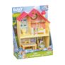 Bluey Mini Home Playset Compact House Playset With Carry Handle Three Different Rooms, Includes Figure With 5 Play Pieces