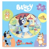 Bluey My First Puzzle Book – Jigsaw Puzzles for kids, 10-page board book, 5 puzzles to enjoy