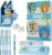 Bluey Stationery Set for Kids with Notebooks and Pencil Case Tin with Colouring Pencils Ballpoint Pen Preschool School Supplies Gifts for Kids