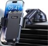 Blukar Car Phone Holder, Adjustable Car Phone Mount 360 Rotation for Dashboard/Windscreen, Upgraded Strong Suction – One Button Release Automobile Cradle for iPhone 4.0-7.0 Smartphones