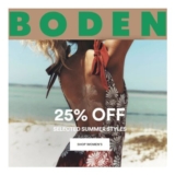 Boden Sale – up to 25% off on Selected Summer Styles